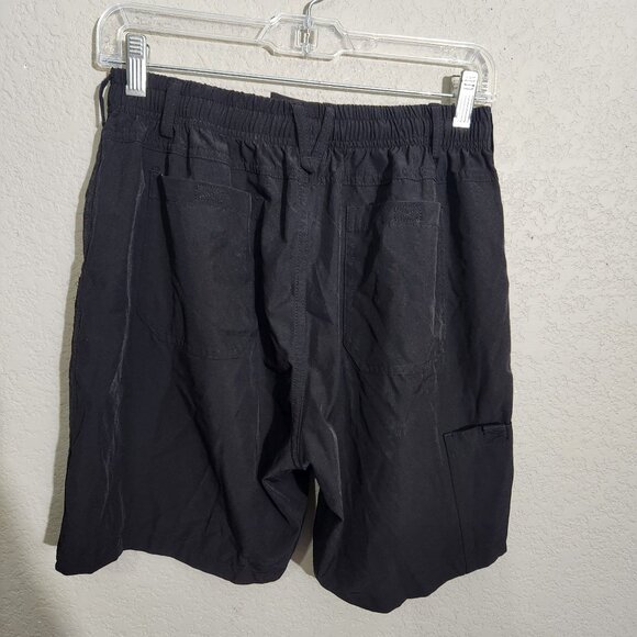 Baleaf Mens Shorts Medium Black Elastic Waist Utility Atheltic Shorts - Picture 2 of 12